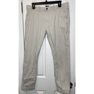 J Crew Men's Skinny‎ Casual Pants Beige Size 33X30 Fits (34X29)